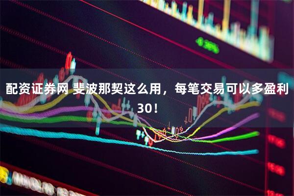 配资证券网 斐波那契这么用，每笔交易可以多盈利30！